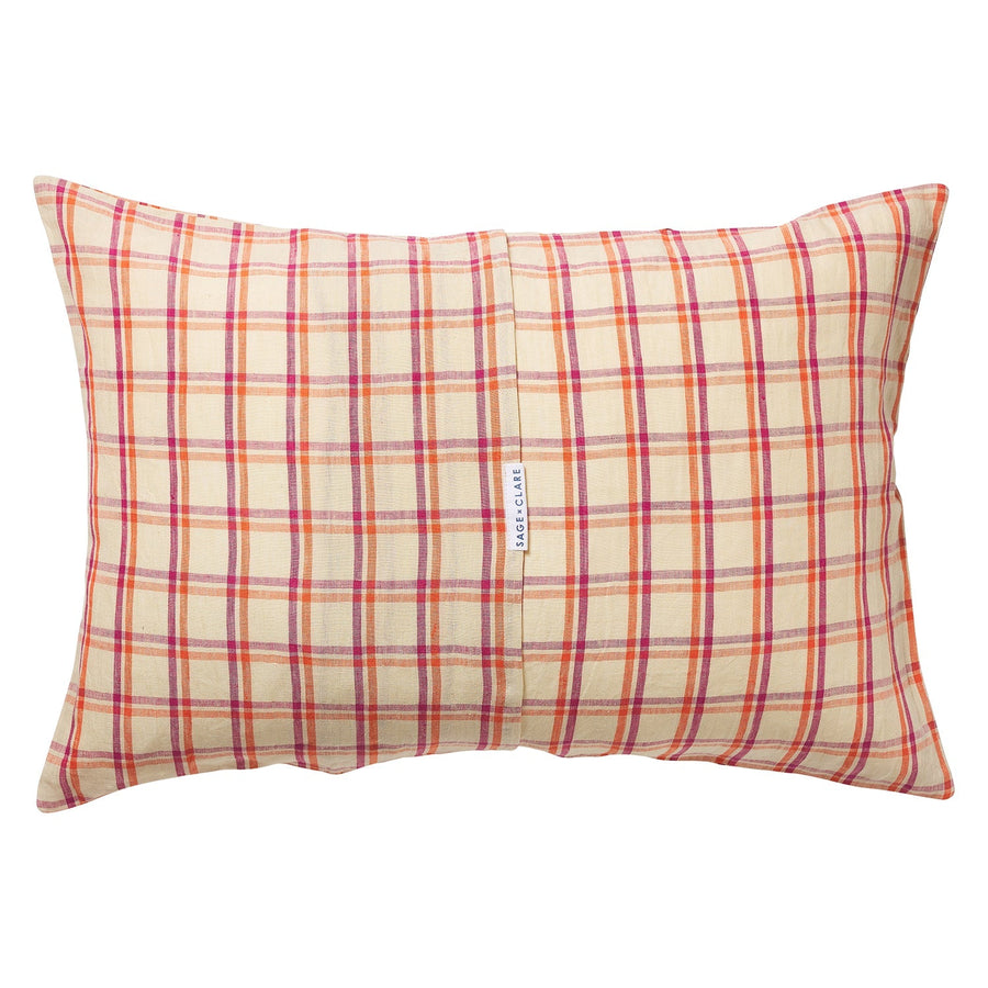 Sian Linen Pillowcase Set - Poppy - Sage & Clare