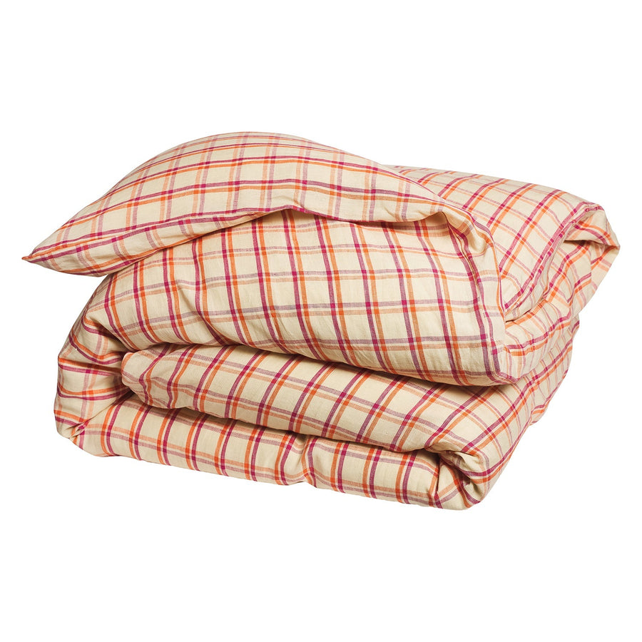 Sian Linen Quilt Cover - Poppy - Sage & Clare