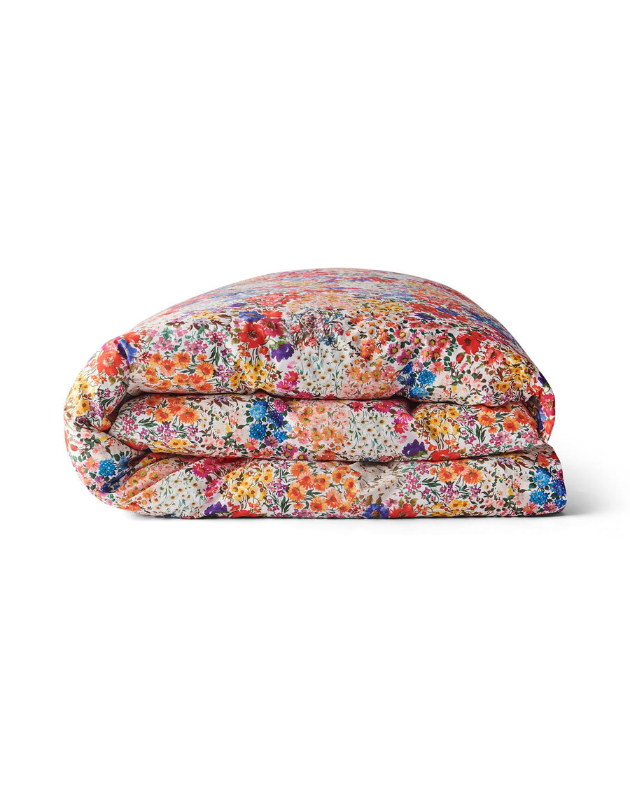 Forever Floral White Organic Cotton Quilt Cover - Kip & Co.