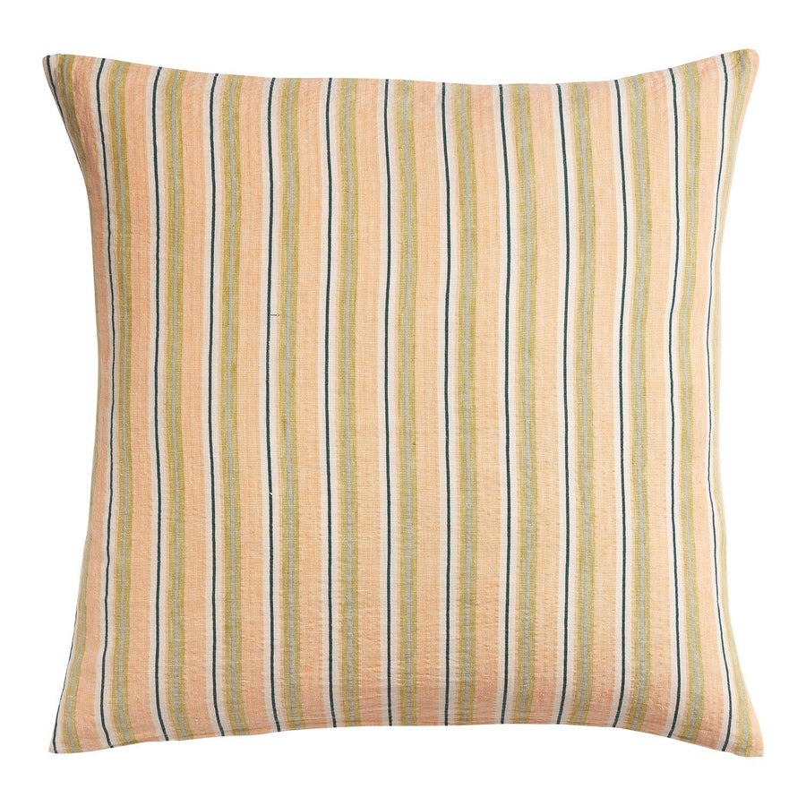 Beckett Linen Euro Pillowcase Set - Cantaloupe - Sage & Clare