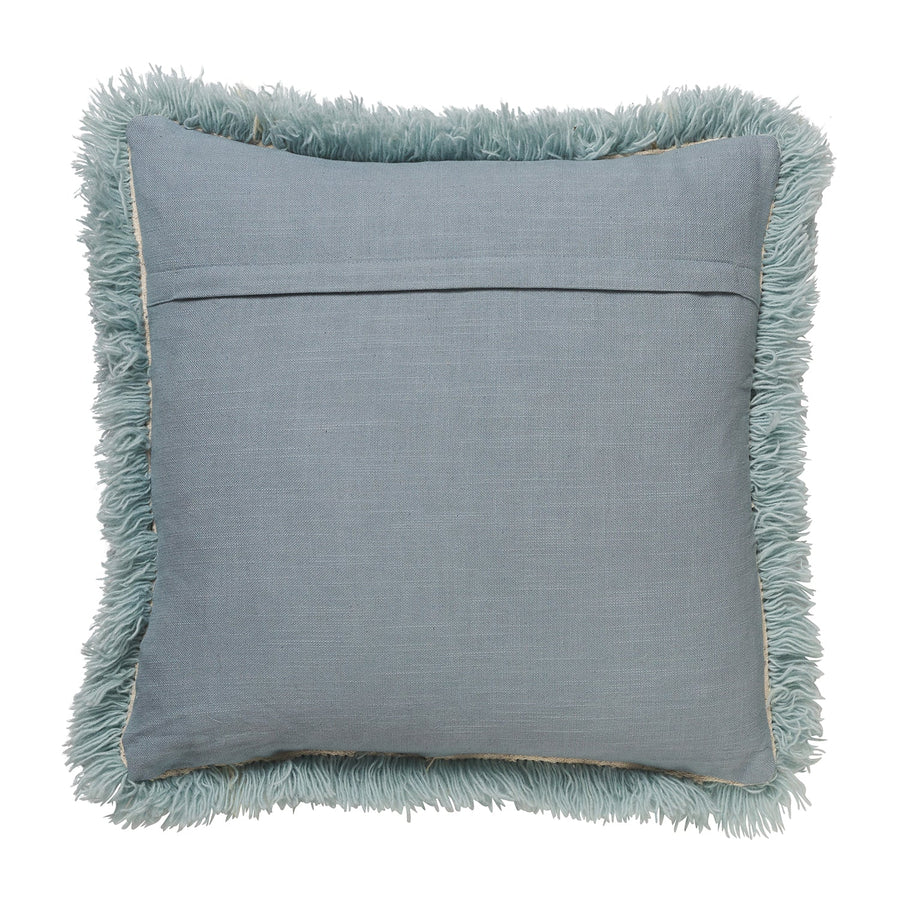 Hastings Shag Cushion - Cloud - Sage & Clare