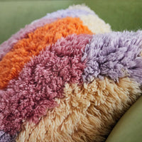 Hastings Shag Cushion - Vanilla - Sage & Clare