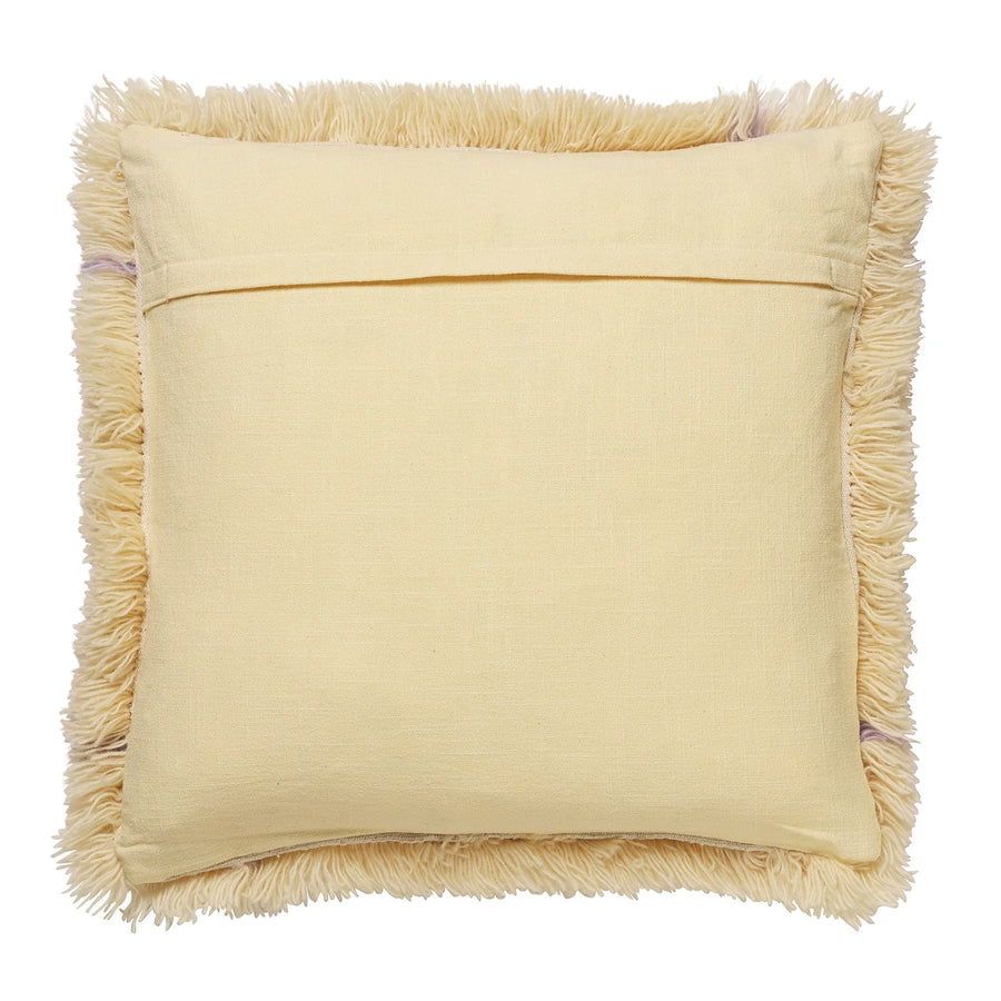 Hastings Shag Cushion - Vanilla - Sage & Clare