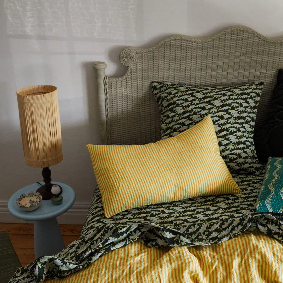 Hayle Linen Euro Pillowcase Set - Forest - Sage & Clare