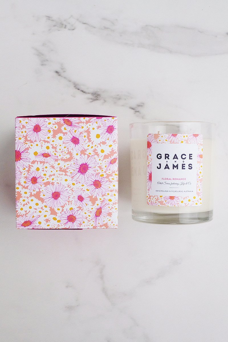 Floral Romance Candle - Grace & James