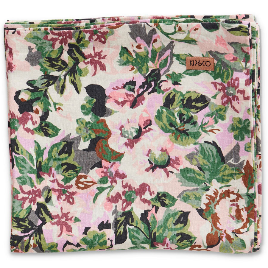 Garden Path Floral Linen Tablecloth - Kip & Co.