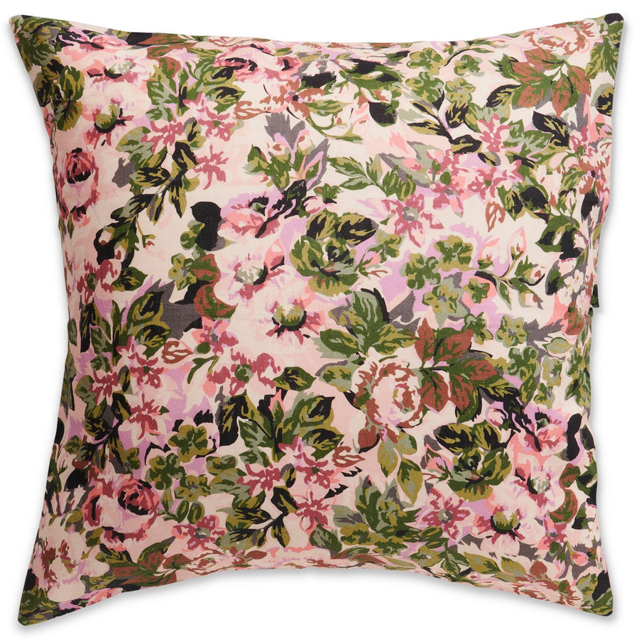 Garden Path Floral Linen Euro Pillowcase - Kip & Co.