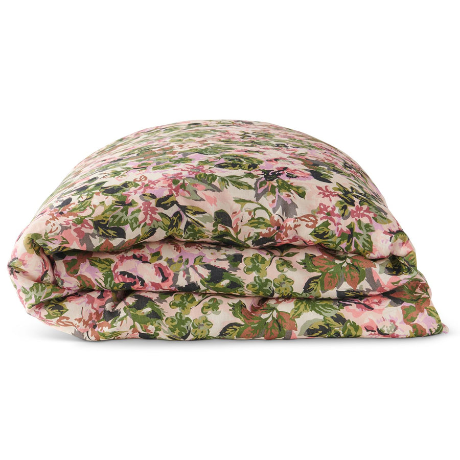 Garden Path Floral Linen Quilt Cover - Kip & Co.