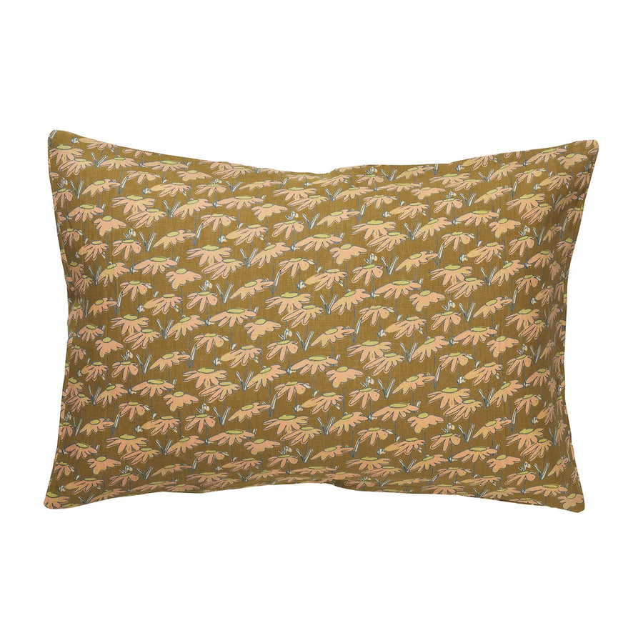 Hayle Linen Pillowcase Set - Olive - Sage & Clare