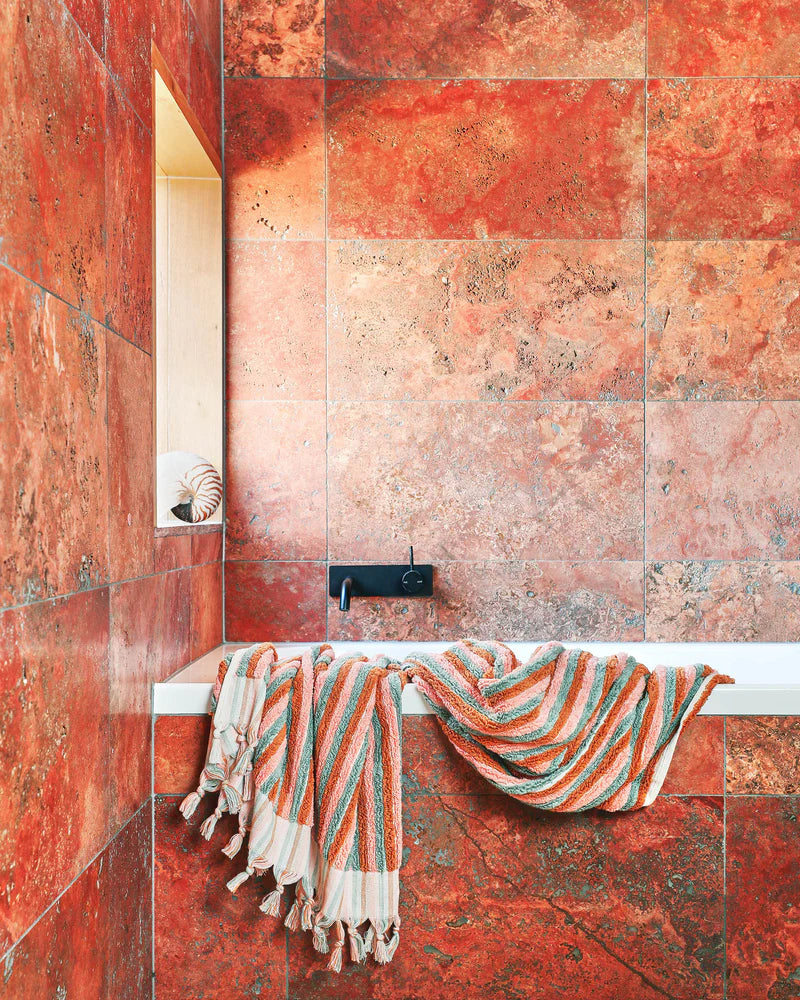 Morning Glory Stripe Turkish Bath Towel - Kip & Co.