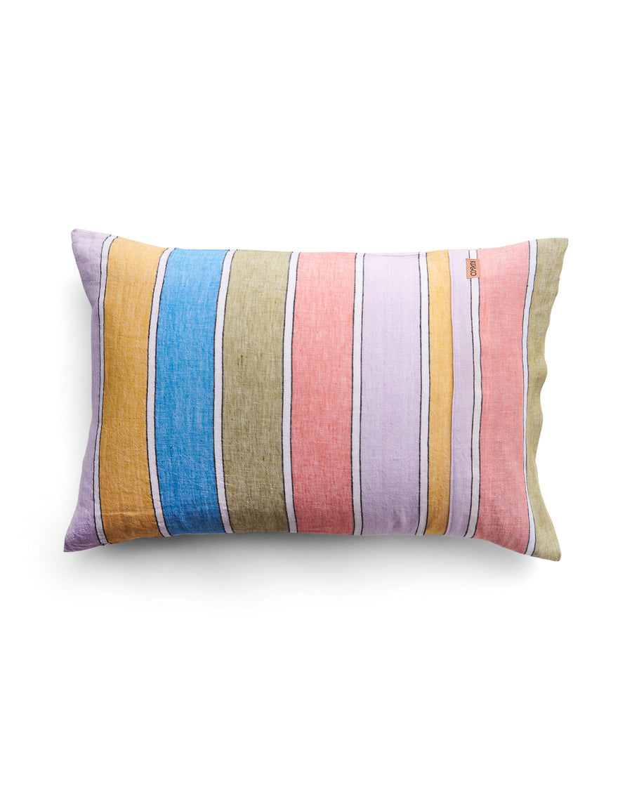 Majorca Stripe Woven Linen Pillowcases 2P Set - Kip & Co.