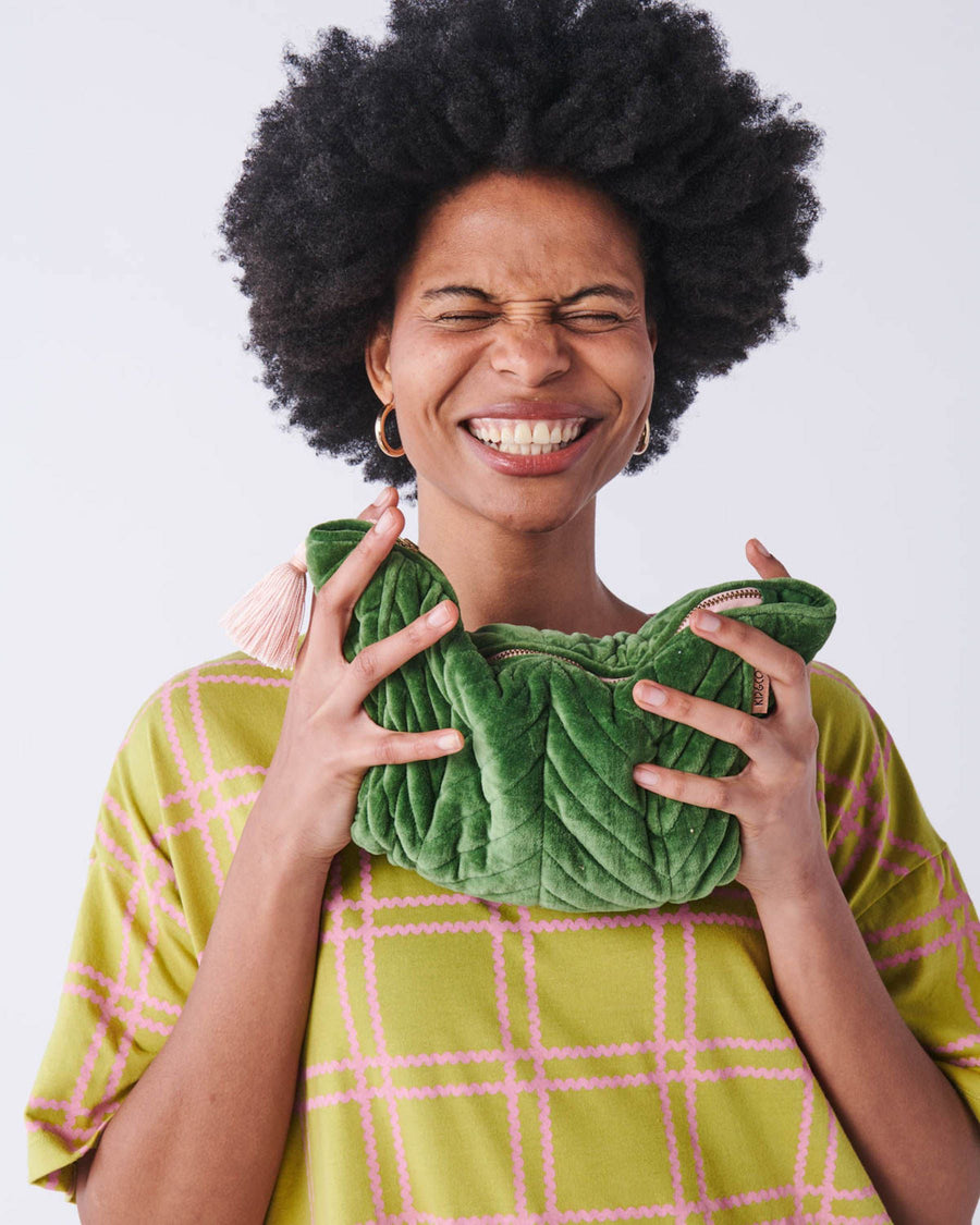 Simplicity Velvet Toiletry Bag Kip & Co. Ro Haus